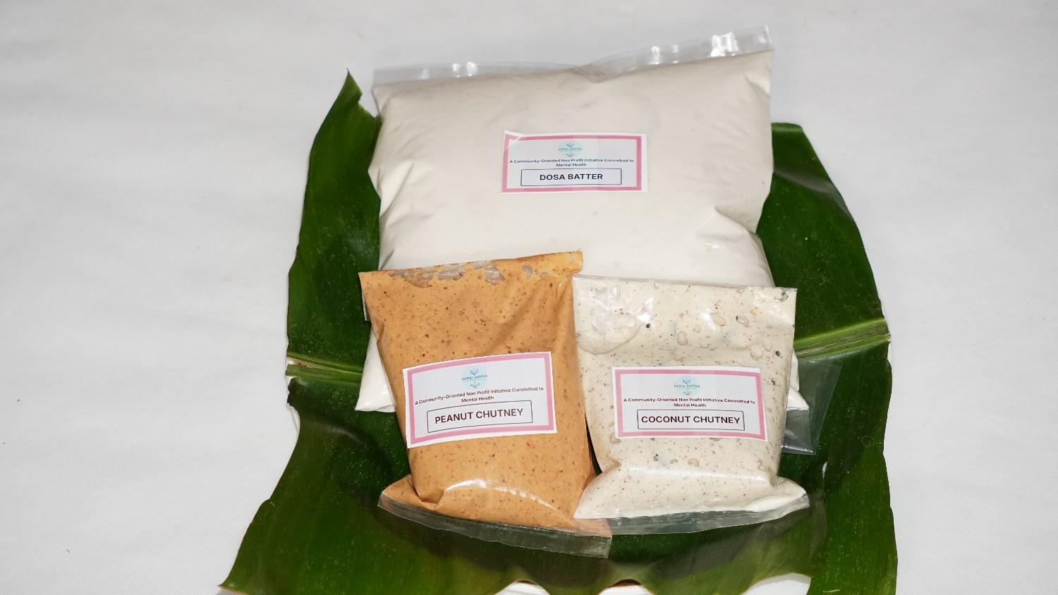 Dosa Batter with Chutney